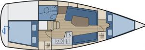 Pôdorys - HANSE 320
